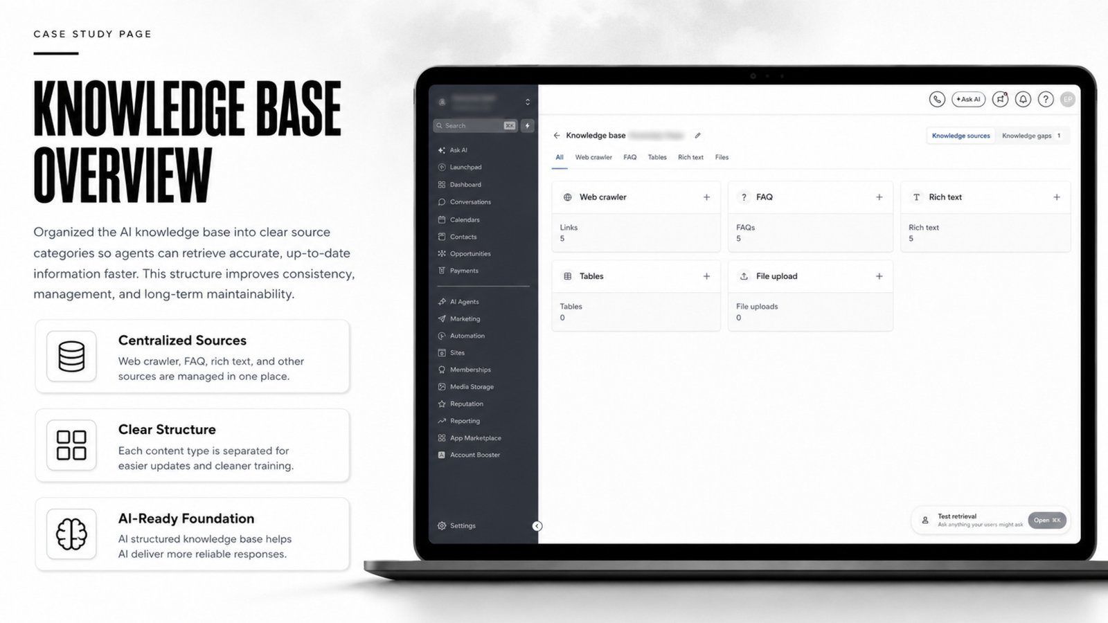 Knowledge base overview